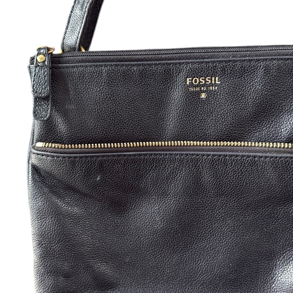 Fossil Tinsley Pebbled Leather Cowhide Crossbody Bag - Picture 2 of 8